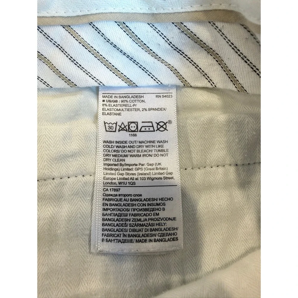 Banana Republic Mason Athletic Tapered Pants Mens 35x32 Bluish Gray Chino